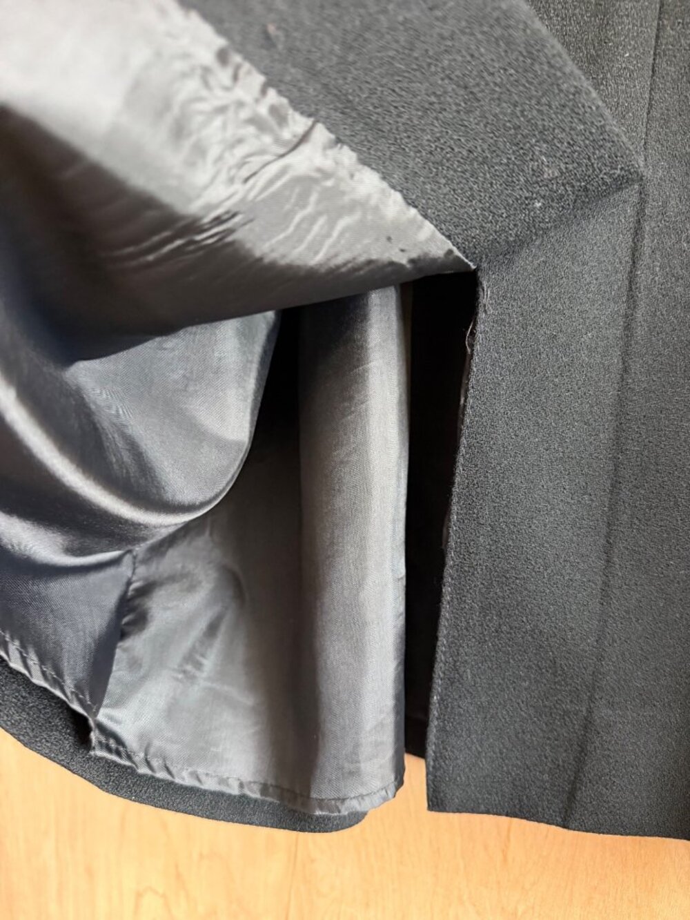 Vintage Lilli Ann Black Skirt Suit ILGWU Union Made USA Womens XL? - No Size Tag - Picture 13 of 14